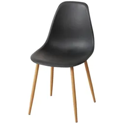Boltze Stuhl Tux, 84 cm, Natur,  Schwarz