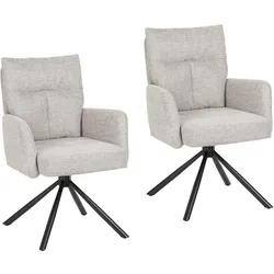 HTI-Living, Stühle, Drehstuhl Kyra Beige (2x)