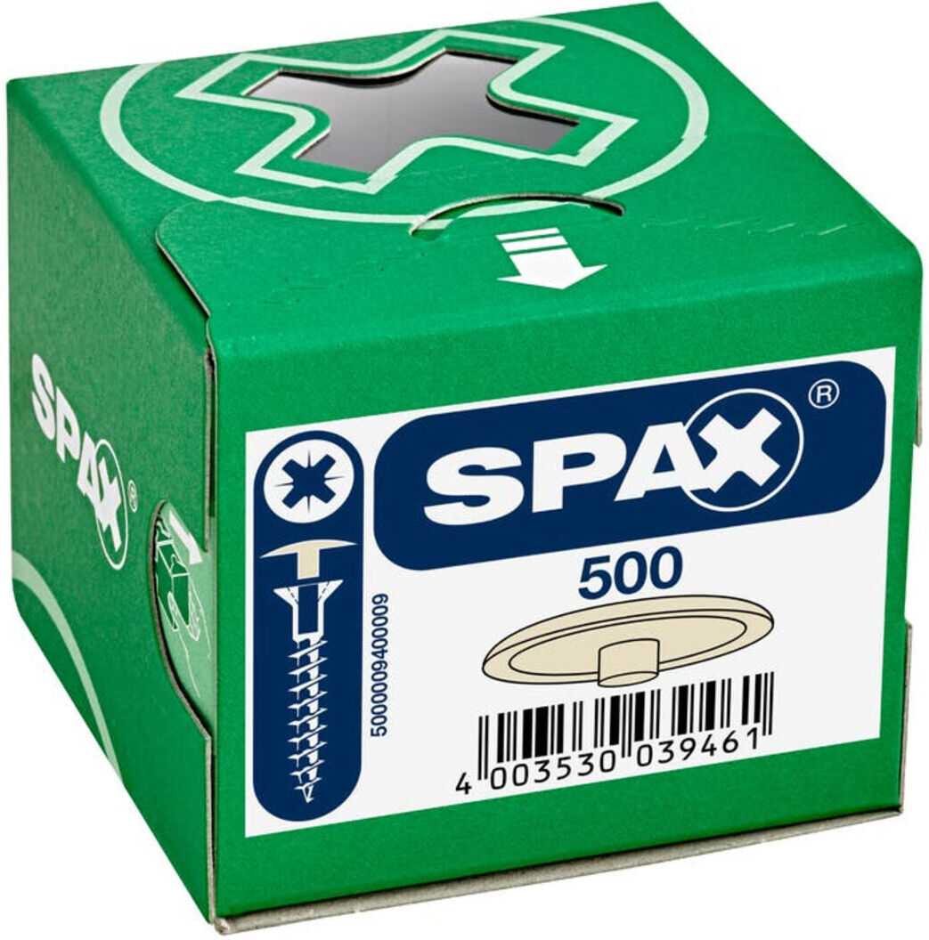 Spax Kunstoff-Abdeckkappen für Spax mit Kopfbohrungbeige (4003530039461)