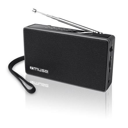 Muse M-030 R Reisradio Analoog FM MW Zwart Draaibaar