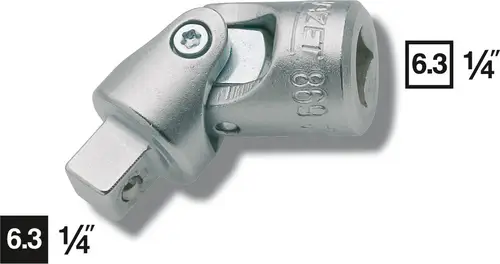 HAZET Universalgelenk 869 - Vierkant hohl 6,3 mm (1/4 Zoll) -