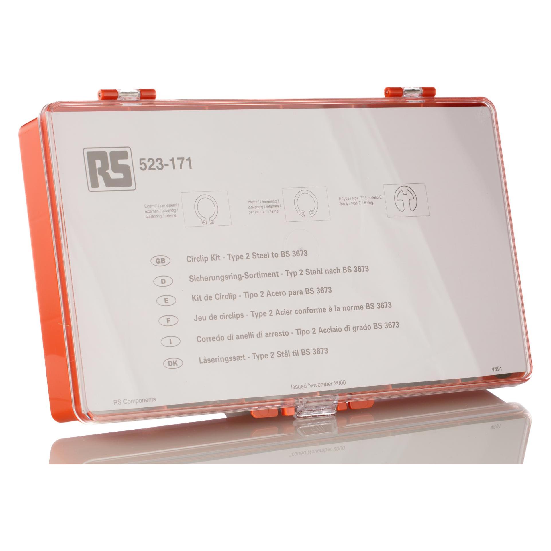 RS PRO Federringsortiment brüniert bis 16mm (523171)