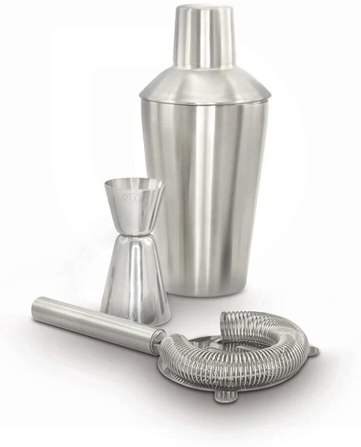 Pulltex Set Cocktail Basic Inox da 3 pezzi