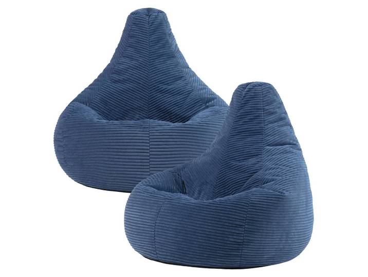 SITZSACK Sessel aus Cord 2-tlg.