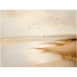 Leinwandbild CA Beige