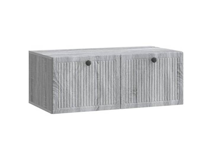 Makastle Wandmontierter TV Schrank Grau Sonoma 78,5x41x30 cm