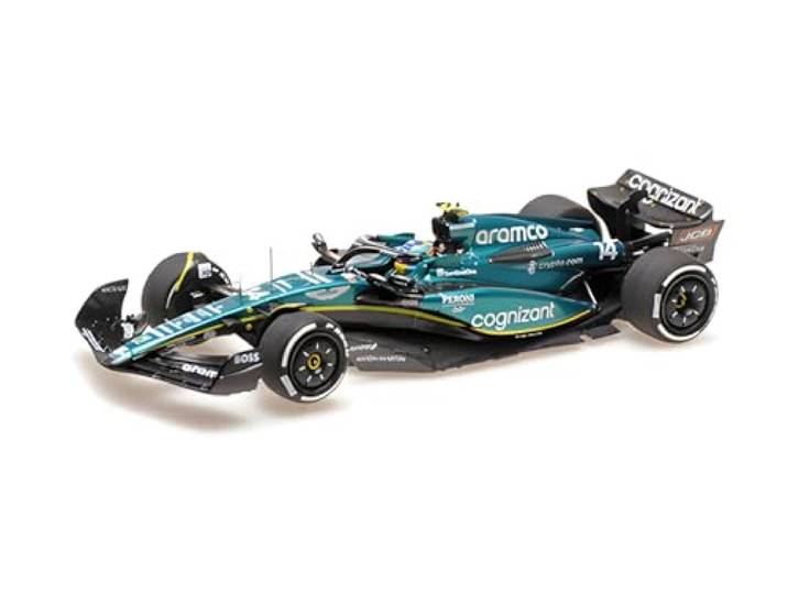 Minichamps 417230914 Aston Martin AMR23 Fernando Alonso 2nd Canada GP 2023 - schaal 1/43 - modelauto