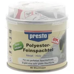 Presto 2K-Feinspachtel weiß,Härter rot 250g Dose