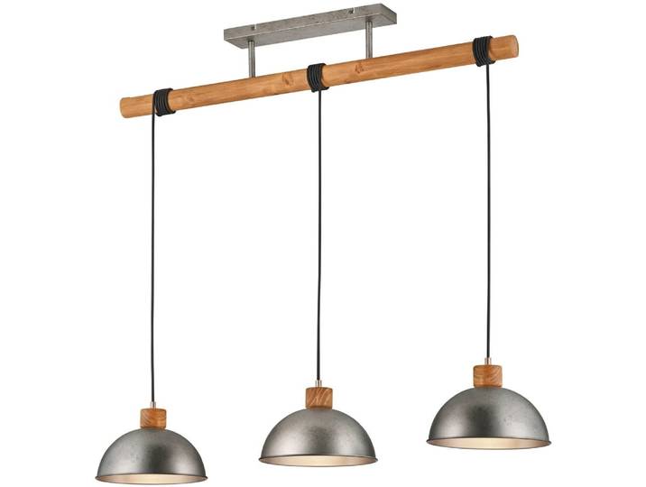 TRIO LEUCHTEN Pendelleuchte Delhi , grau (nickelfarben), 3, Leuchten, Hängeleuchte, Hängelampe, Pendelleuchte