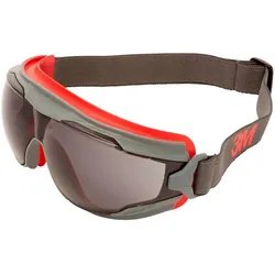 3M, Schutzbrille + Gesichtsschutz, GoggleGearollsichtbrilleGG501VrotRahmengetönteScheibengrauesTextilKopfband