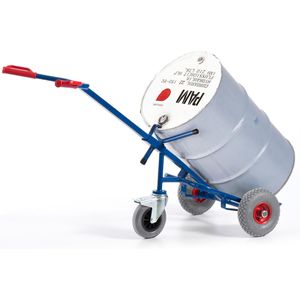 Rollcart Sackkarre Fasskarre 18-3332, mit Stützrad, Luftbereifung, für 200l Fässer, Tragkraft 250kg