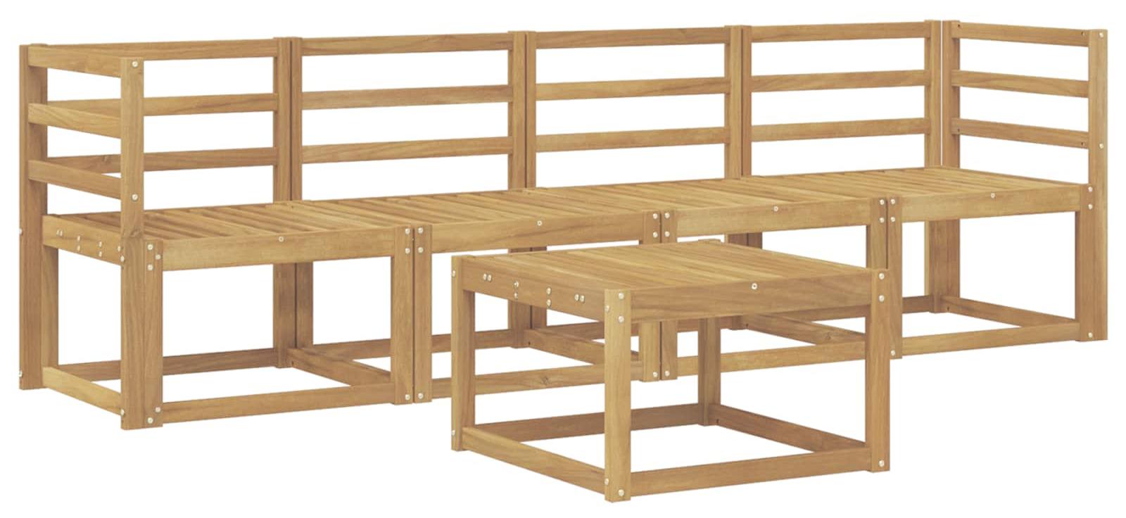 Garnitur aus 5 Outdoor-Sofas, weiß
