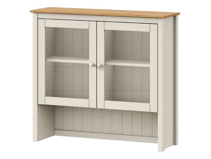 Dessus de buffet en bois massif 110cm Beige/Beige