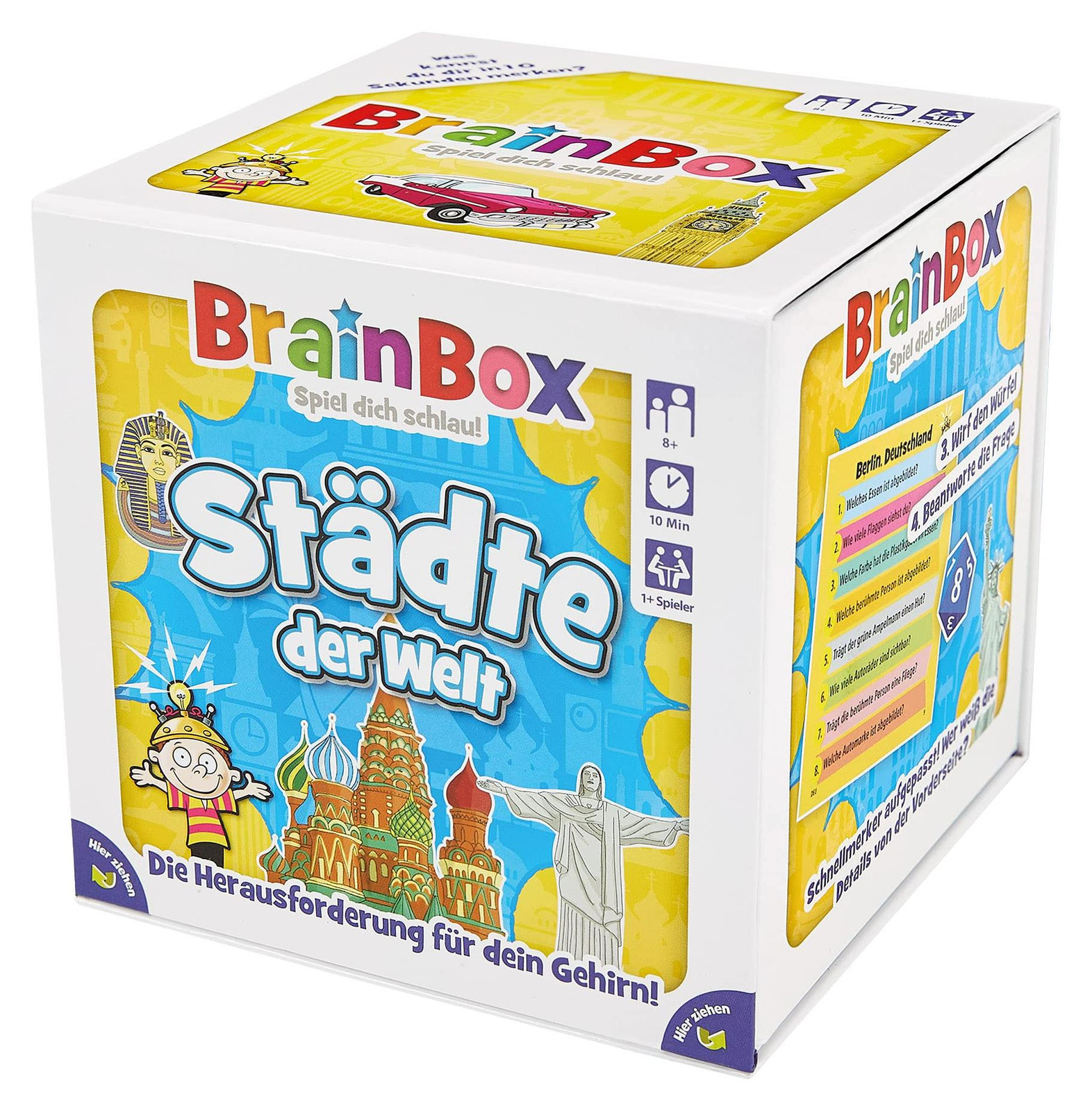 BrainBox Wereldsteden Educatief Kaartspel voor Familie vanaf 8 jaar