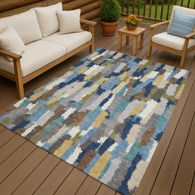 Addison Rugs Machine Washable Indoor/ Outdoor Contemporary Stacks Chantille Rug