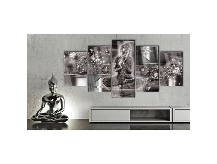 Tableau déco plexiglas Silver Serenity Tableau déco plexiglas Gris 200 x 100cm