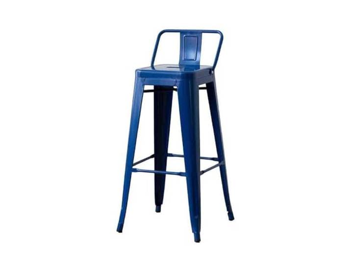 Barstühle Hochstuhl Eisen dekorative Barhocker Restauranthocker(Blue)