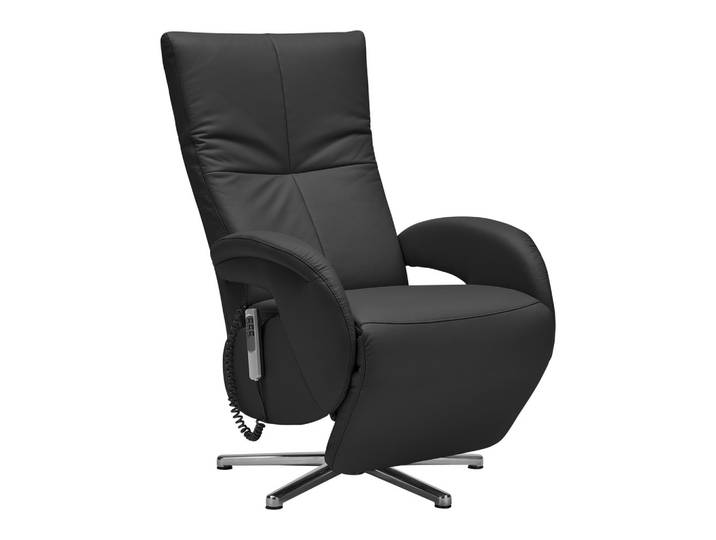 Relaxsessel Leder Schwarz