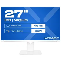 JAPANNEXT JN-IPS270WQHD75F-C65W-HSP-W Computerbildschirm 68,6 cm (27") 2560 x 1440 Pixel Quad HD LED Weiß