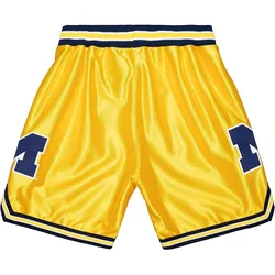 Mitchell & Ness, Herren, Sporthose, Shorts Michigan Wolverines NCAA Maize 1991 (M), Gelb