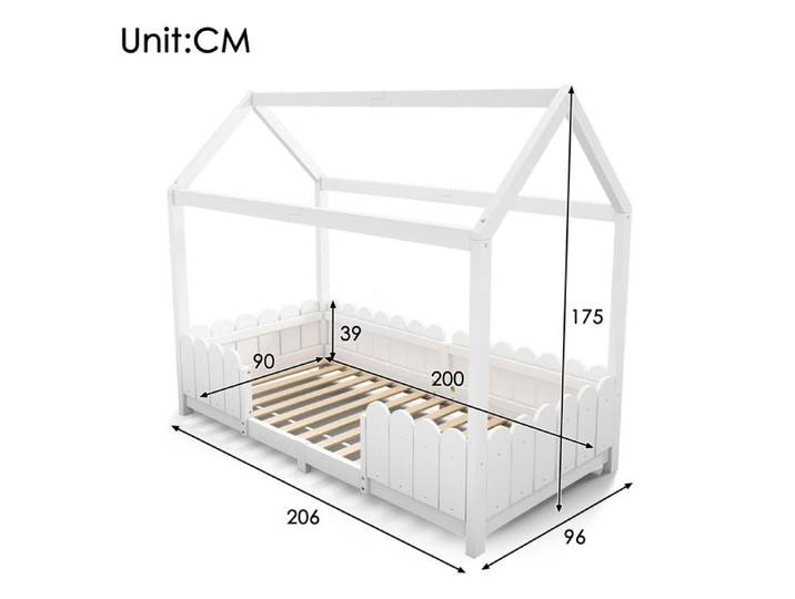Feuille épaissie Structure de lit Haute qualité nouveau design 90x200 cm large multifonction lit d'enfant en bois pour les garçons