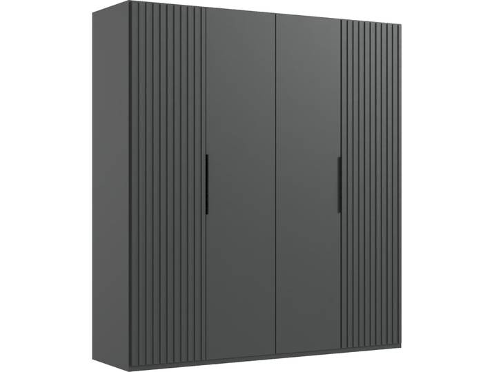 Kleiderschrank Asin graphite Holzwerkstoff B 200 cm