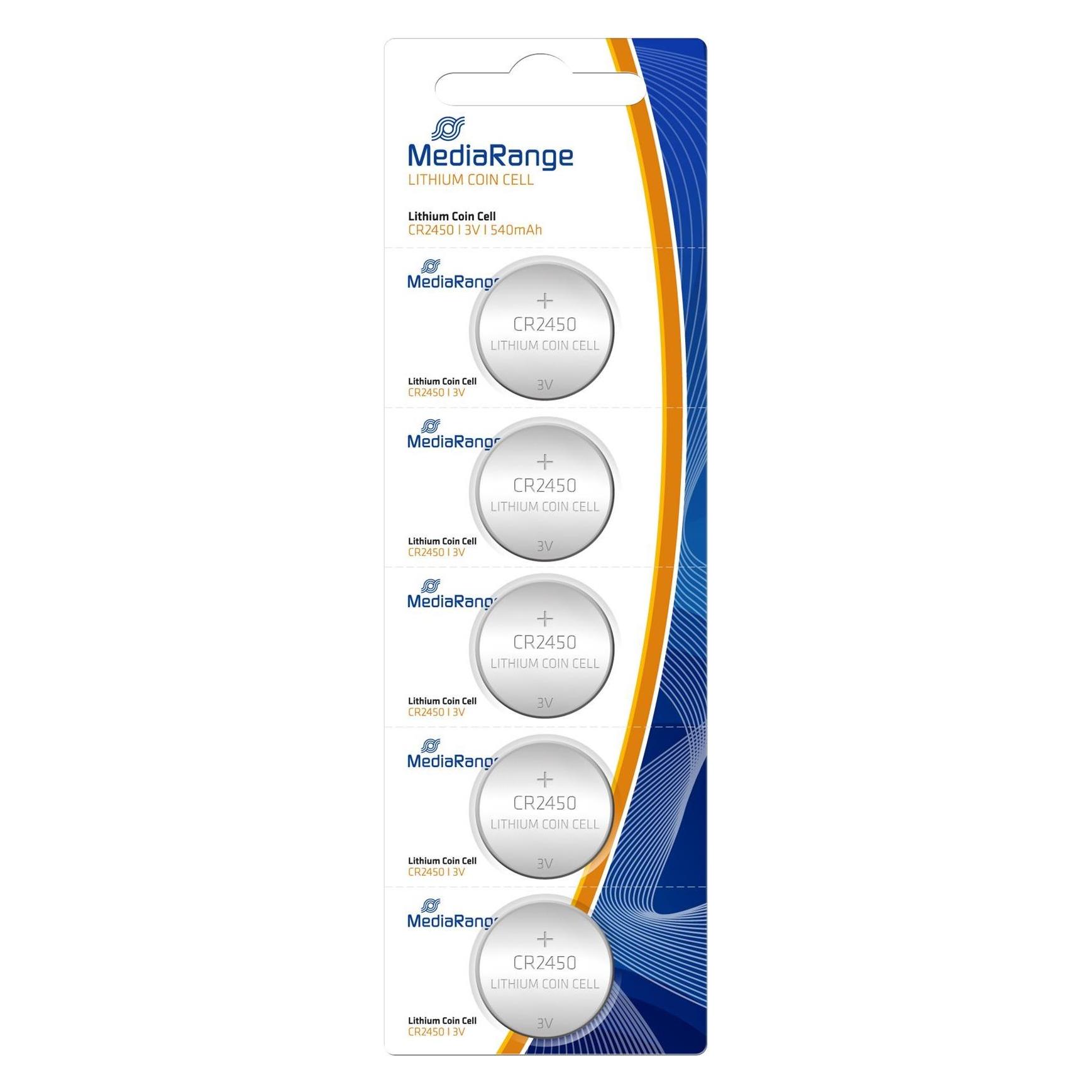 MediaRange CR2450 (5 Stk., CR2450, 540 mAh) (MRBAT138)
