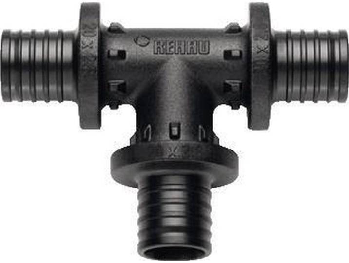 Rehau Rautitan T stuk PX verloopaftakking en verloopdoorgang 32x25x25mm