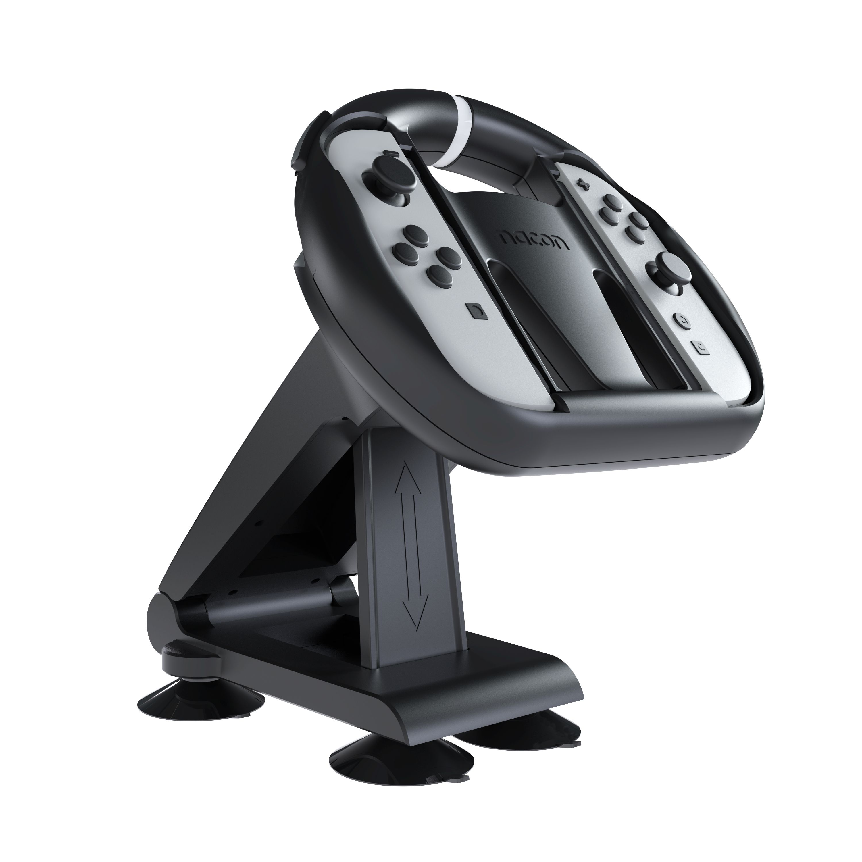 NACON Klappbares Lenkrad Rennrad Nintendo Switch 2 Joy-Con 2 (Schwarz) NA028232