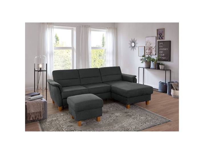 Polsterhcoker Corvus 75 x 47 x 65cm Grau Microfaser Alais: Grau