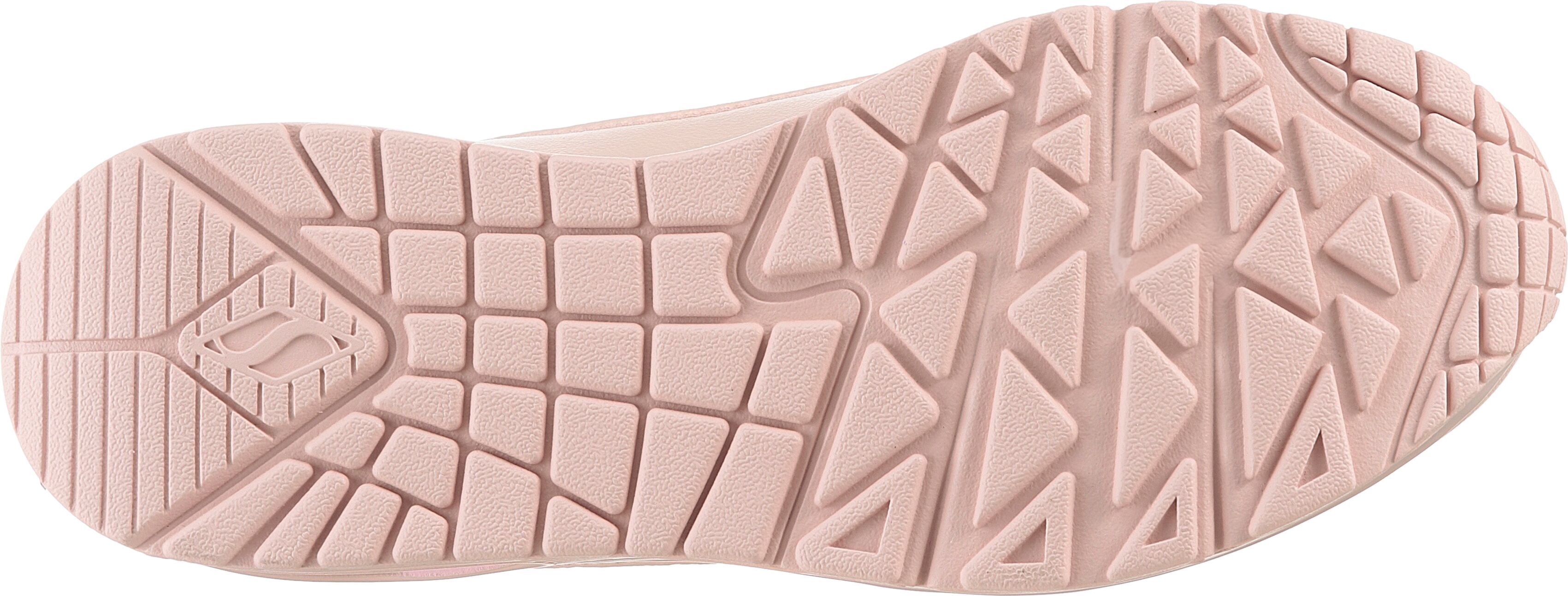 Sneaker SKECHERS "UNO-GALACTIC GAL", Damen, Gr. 37, rosa, Lederimitat, metallic, schimmernd, Schuhe Sneaker, Freizeitschuh, Keilsneaker, Schnürschuh mit Skech Air Ausstattung rosa 37