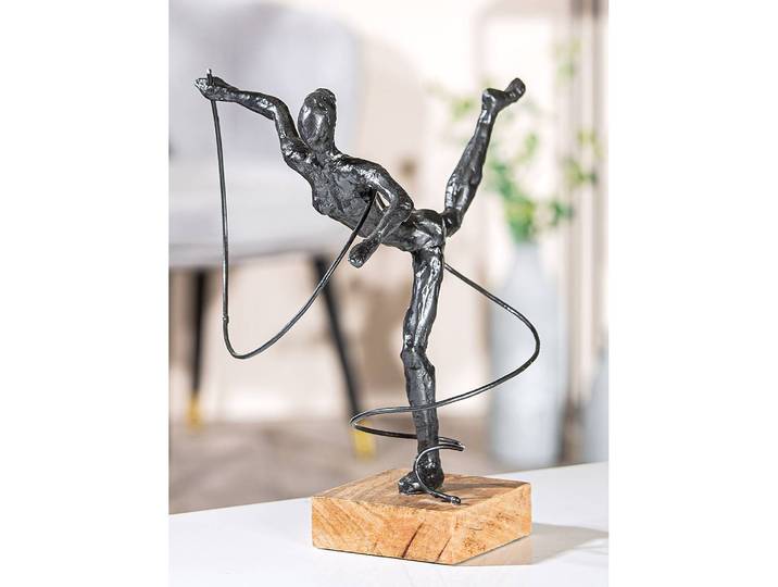 Skulptur Körperbalance 31 x 30 x 20cm Grau
