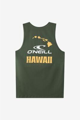 O'Neill s Square Up Hawaii Tank Top in Hunter Green, Size Small