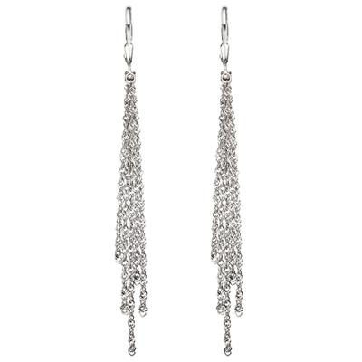 Paar Ohrhänger JOBO, silber (silber 925), Ohrringe, Damen, Silber 925 (Sterlingsilber), 925 Silber