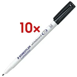Staedtler 10x Whiteboard-Marker »Lumocolor« schwarz