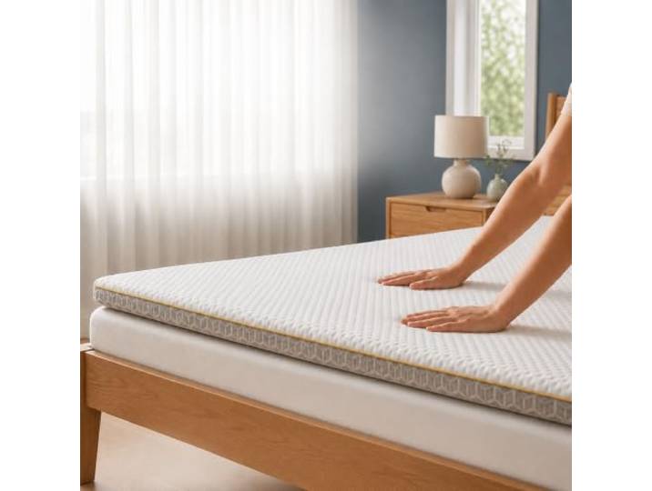Brightr® Aurora Visco Schaum Matratzen Topper 80 × 200 cm, 5 cm hoch, wendbarer Matratzen-Topper, 2-in-1 Liegegefühl Medium-Soft/Medium (H2/H3)