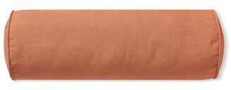 Sunbrella Welted Outdoor Bolster Pillow - Coral - Grandin Road