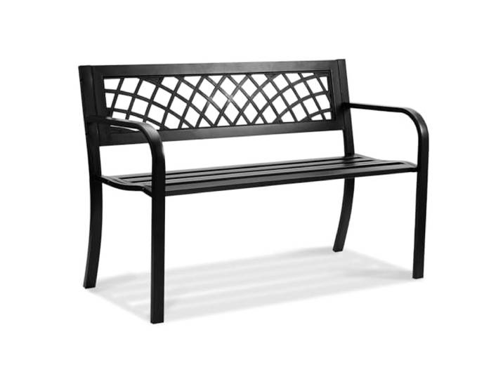 Outdoor Bench VEVOR\, 46 inches Metal Garden Bench for Outdoors\, 480 lbs Load Capacity Bench\, Outdoor Garden Park Bench with Backrest and Armrests\, Patio Bench for Garden\, Park\, Yard\, Front Porch