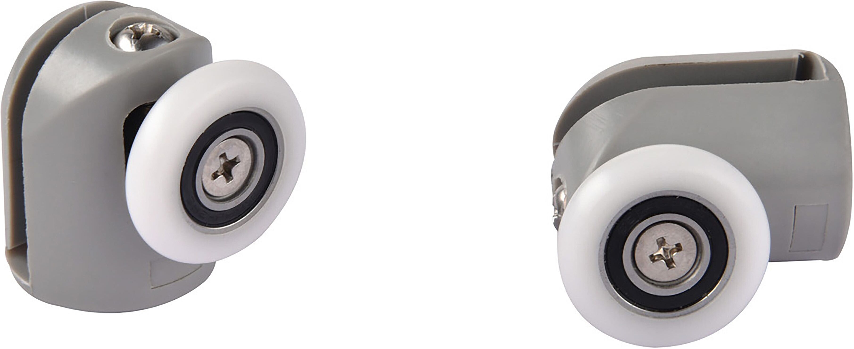 Tecnomat KIT SUP 2RUOTE Ø25 NYL SP 4-6mm FOR 12mm KIT 2 SCORRIMENTI SUPERIORI RUOTA  Ø25 mm NYLON GRIGIO
