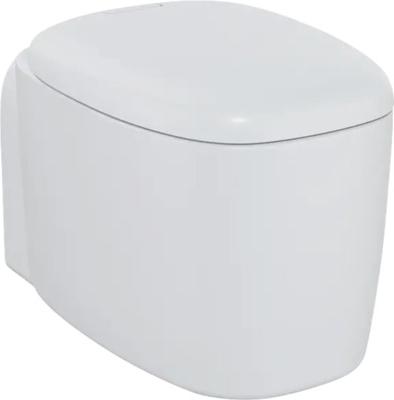 VitrA Wand-WC Plural Flush 2.0 Tiefspüler ohne Spülrand weiß matt mit antibakterieller VitrA Hygiene Glasur + VitrA Clea