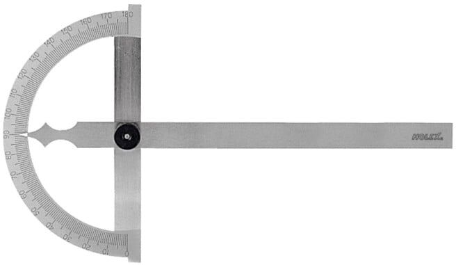 Rapporteur d’angle HOLEX avec secteur gradué ajouré 80X120 mm (453000 80X120)