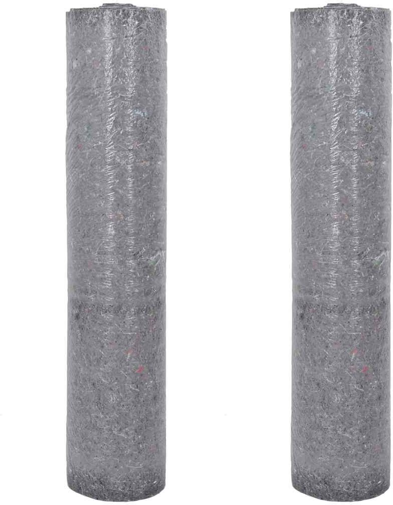 vidaXL Polaires de peintre antidérapantes 2 pcs 25 m 220 g/m² gris