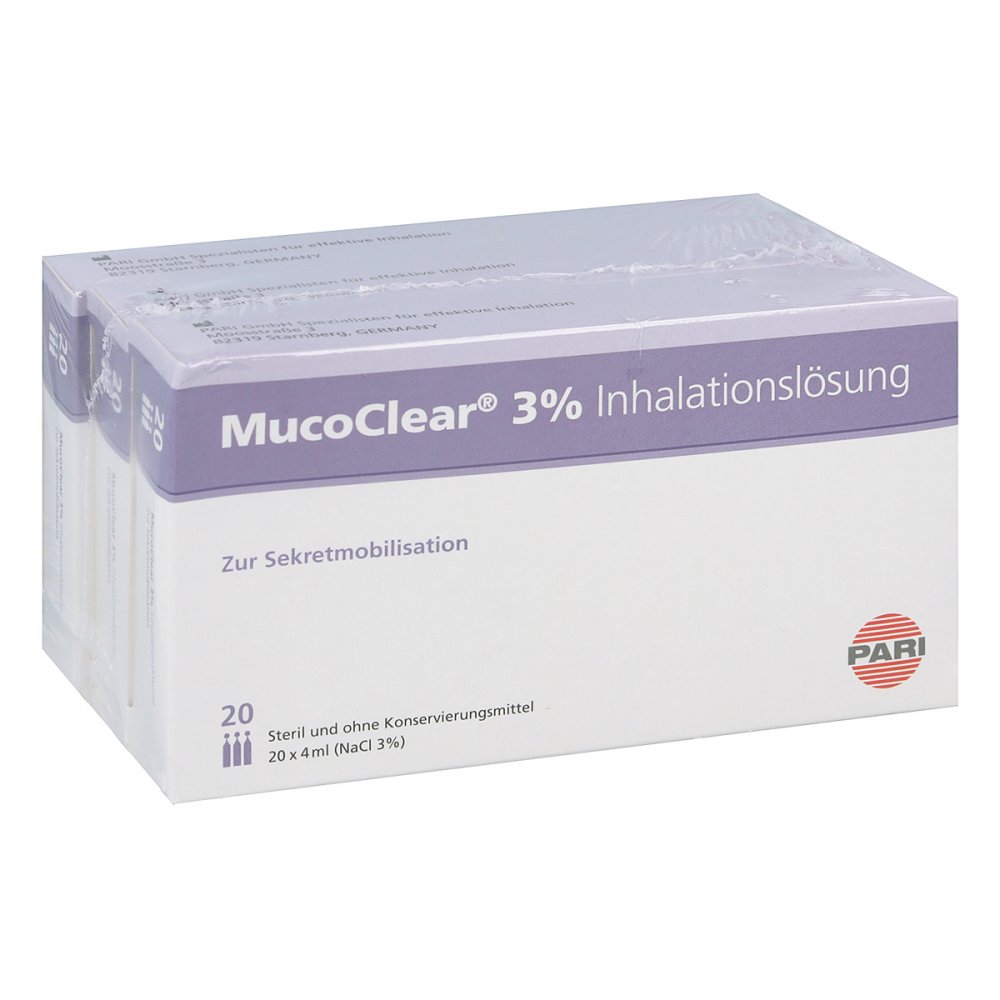 Pari GmbH Pharma -und Apothekenservice Mucoclear 3% Nacl Inhalationslösung 05737225
