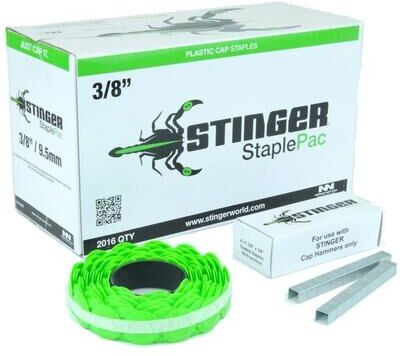 Stinger 3/8 Inch Cap Staple Packs For CH38 & CH38A Cap Hammers CH38 & CH38A - 3/8 Inch Staples