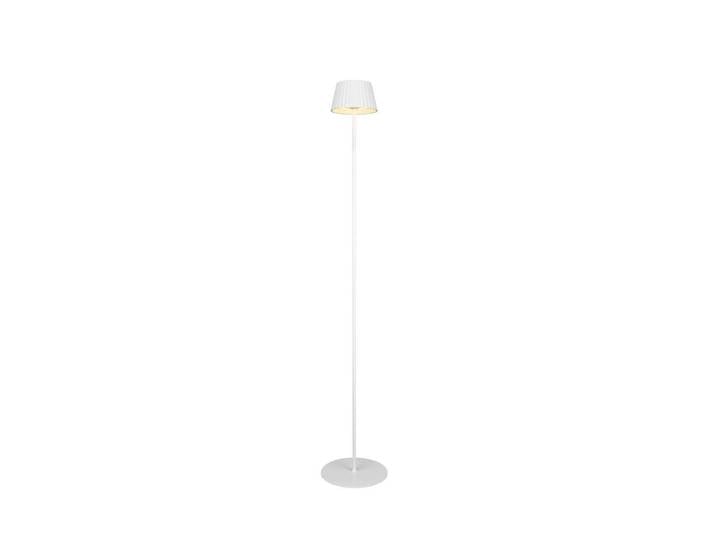 Akku-Stehleuchte Suarez, Weiß, Metall, 123 cm, Lampen & Leuchten, Innenbeleuchtung, Stehlampen, Stehlampen