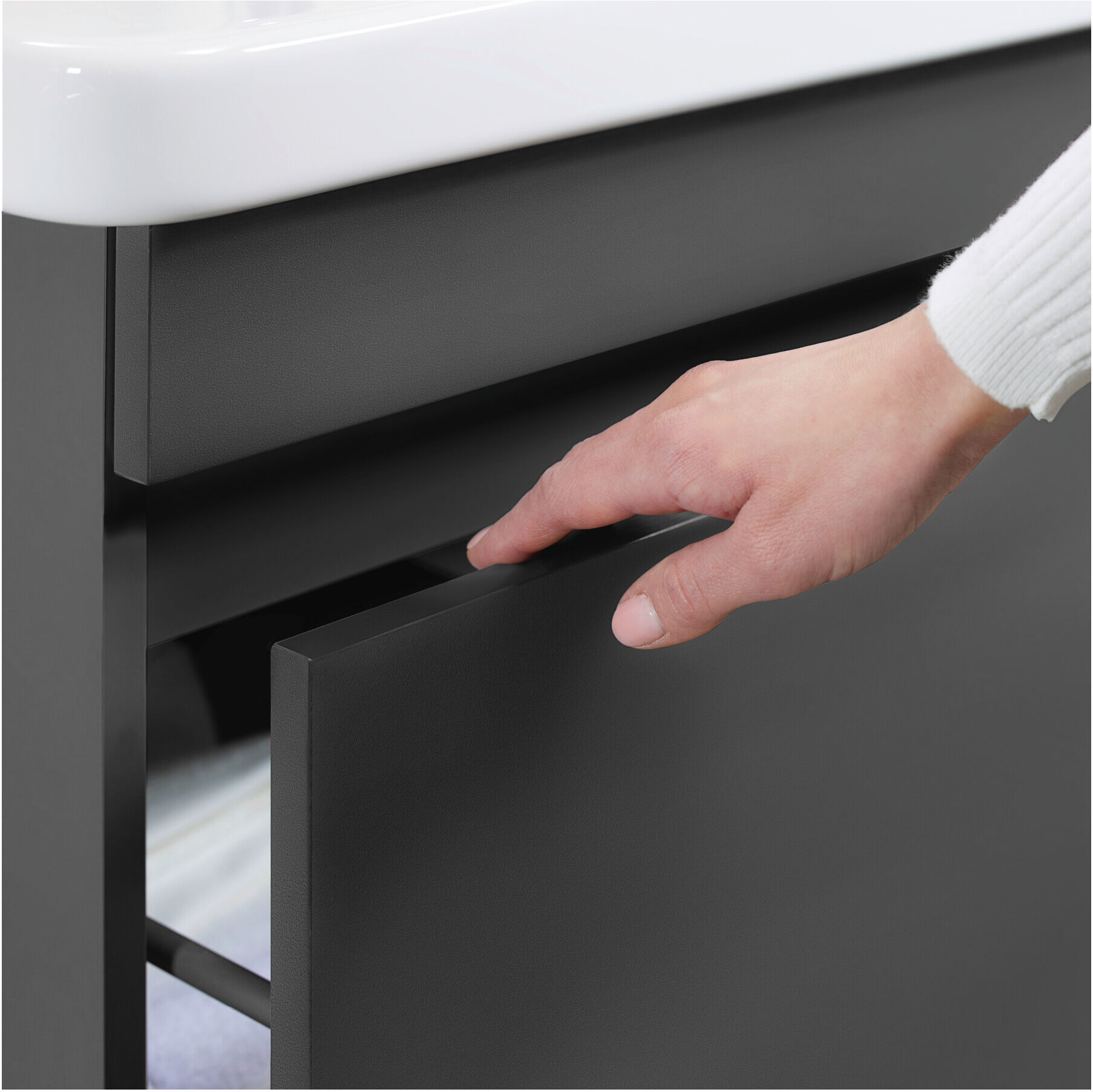 Duravit Waschtischunterschrank DuraStyle 123x44,8x61cm, 2 A, Beck. li/re, we. hgl (DS649802222)