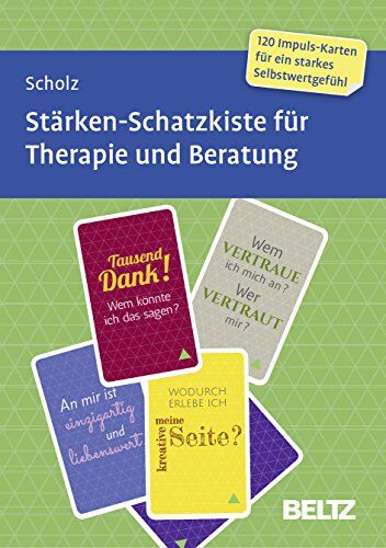 Falk Scholz - Stärken-Schatzkiste für Therapie und Beratung: 120 Karten mit 16-seitigem Booklet in stabiler Box, Kartenformat 15,2 x 10,7 cm - Preis vom 15.10.2026 23:06:25 h