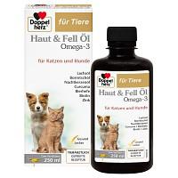 DOPPELHERZ für Tiere Haut&Fell Öl f.Hunde/Katzen 250 ml