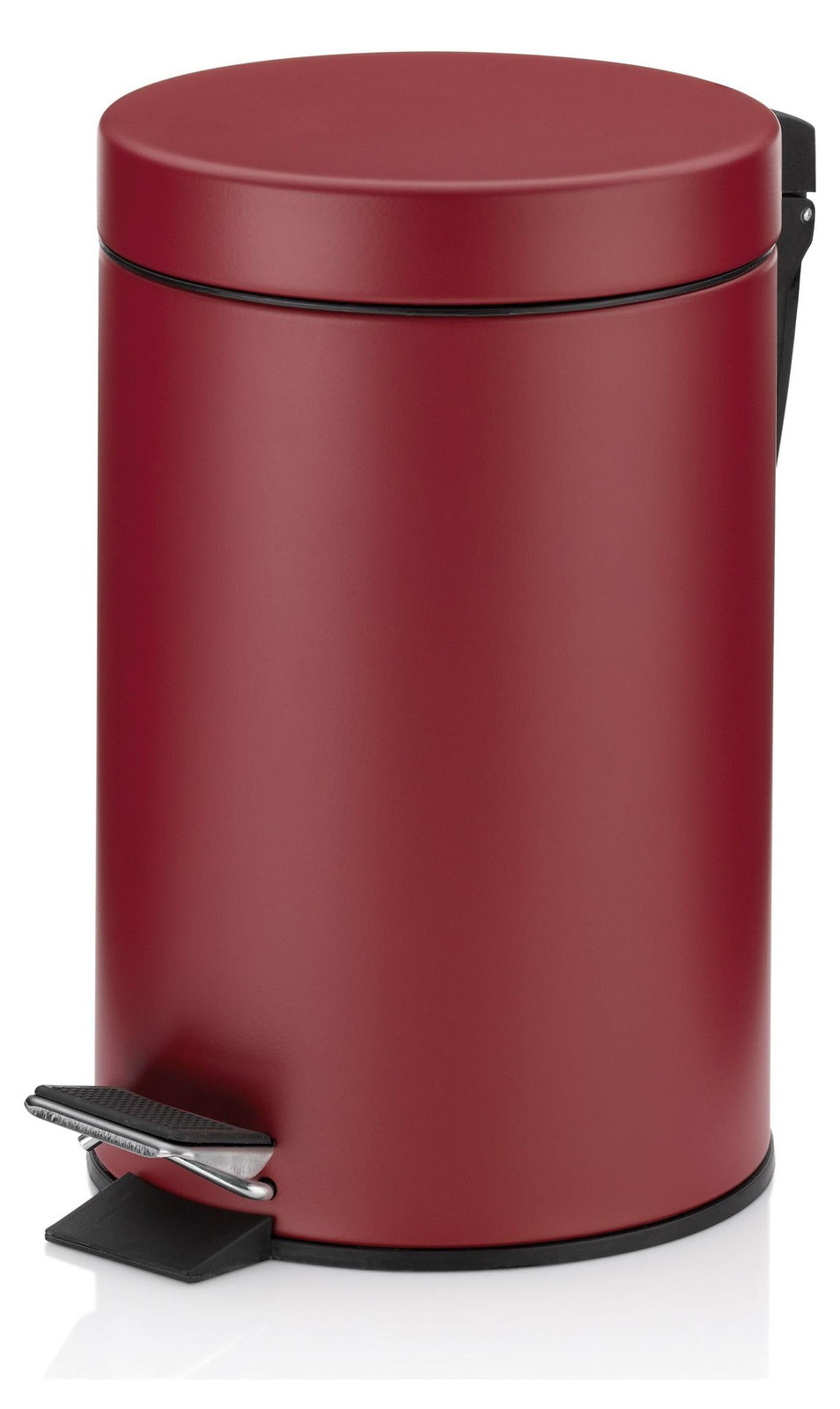 Kela Monaco Afvalemmer met pedaal, Rood, 3 liter