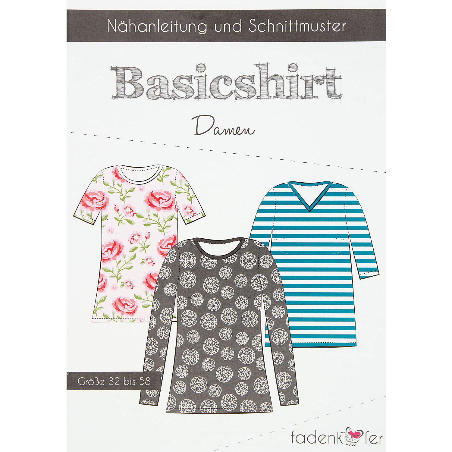 Fadenkäfer Schnitt "Basicshirt" für Damen
